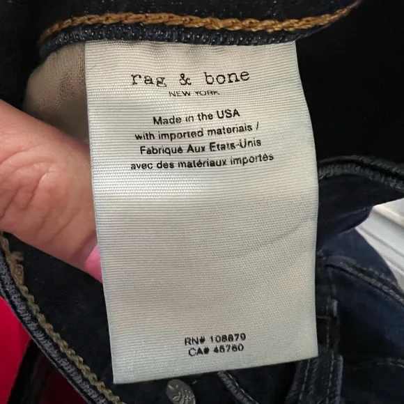 Rag & Bone Nina High Rise Skinny Jeans - Picture 5 of 8